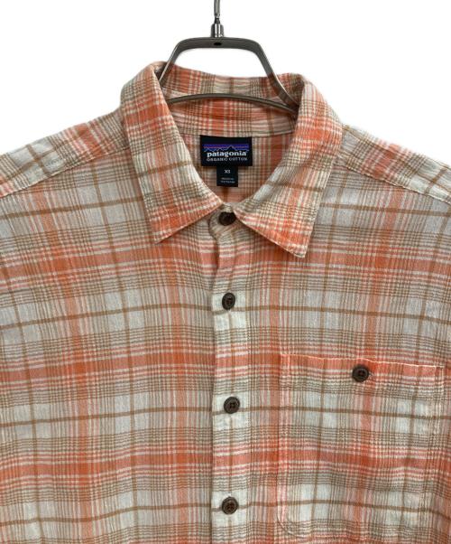 Patagonia（パタゴニア）Patagonia (パタゴニア) チェックシャツ オレンジ サイズ:xsの古着・服飾アイテム