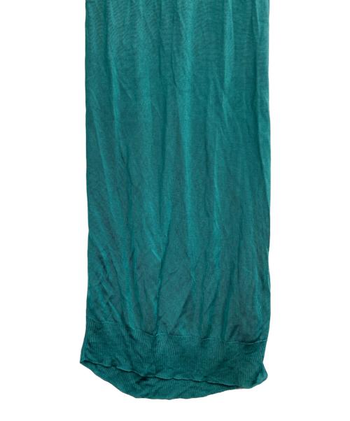 MM6 Maison Margiela（エムエムシックスメゾンマルジェラ）MM6 Maison Margiela (エムエムシックスメゾンマルジェラ) レイヤーニットワンピース グリーン サイズ:Sの古着・服飾アイテム