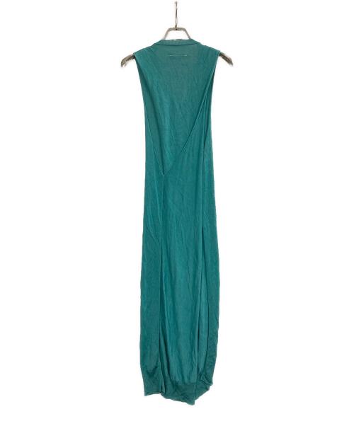 MM6 Maison Margiela（エムエムシックスメゾンマルジェラ）MM6 Maison Margiela (エムエムシックスメゾンマルジェラ) レイヤーニットワンピース グリーン サイズ:Sの古着・服飾アイテム