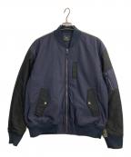 PS Paul SmithＰＳポールスミス）の古着「ミックスアップミリタリーブルゾン」｜ネイビー