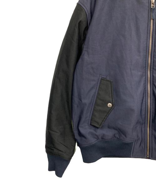 PS Paul Smith（ＰＳポールスミス）PS Paul Smith (ＰＳポールスミス) ミックスアップミリタリーブルゾン ネイビー サイズ:XLの古着・服飾アイテム