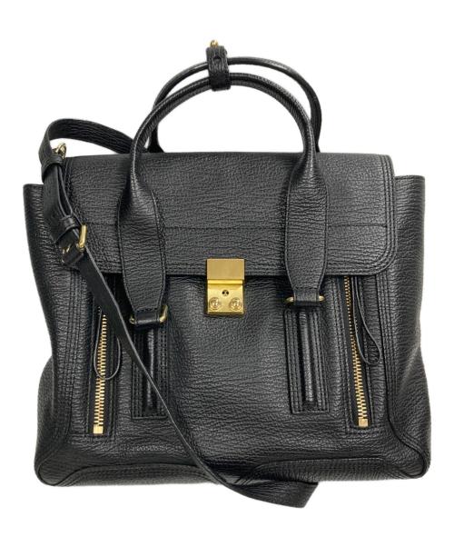 3.1 phillip lim（スリーワンフィリップリム）3.1 phillip lim (スリーワンフィリップリム) MEDIUM PASHLI SATCHEL 2WAYバッグ ブラックの古着・服飾アイテム
