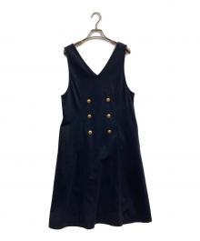 BLUE LABEL CRESTBRIDGE（ブルーレーベルクレストブリッジ）の古着「ノースリーブワンピース」｜ネイビー