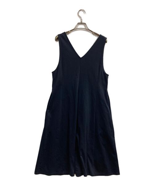 BLUE LABEL CRESTBRIDGE（ブルーレーベルクレストブリッジ）BLUE LABEL CRESTBRIDGE (ブルーレーベルクレストブリッジ) ノースリーブワンピース ネイビー サイズ:38の古着・服飾アイテム