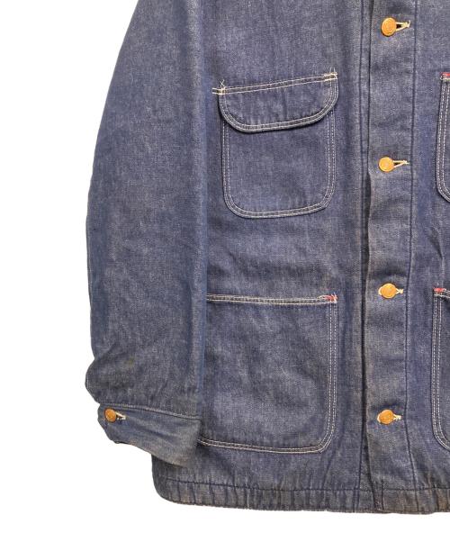 Wrangler（ラングラー）Wrangler (ラングラー) 裏ブランケットカバーオール ネイビー サイズ:40の古着・服飾アイテム