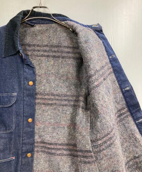 Wrangler（ラングラー）Wrangler (ラングラー) 裏ブランケットカバーオール ネイビー サイズ:40の古着・服飾アイテム