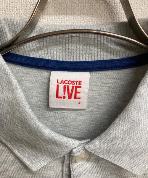 LACOSTE LIVE（ラコステライブ）LACOSTE LIVE (ラコステライブ) ポロシャツ グレー サイズ:4の古着・服飾アイテム