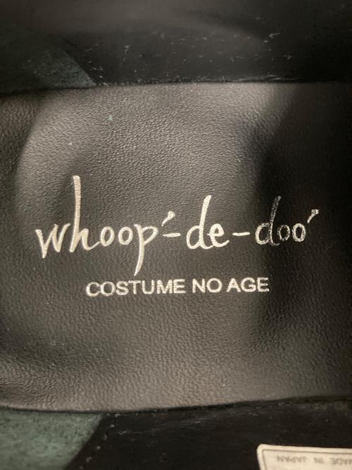 Whoop-de-doo（フープディドゥ）Whoop-de-doo (フープディドゥ) レザーシューズ ブラック サイズ:25㎝の古着・服飾アイテム