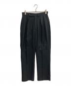 Toironierトワロニエ）の古着「2tuck Tapered Pants」｜ブラック