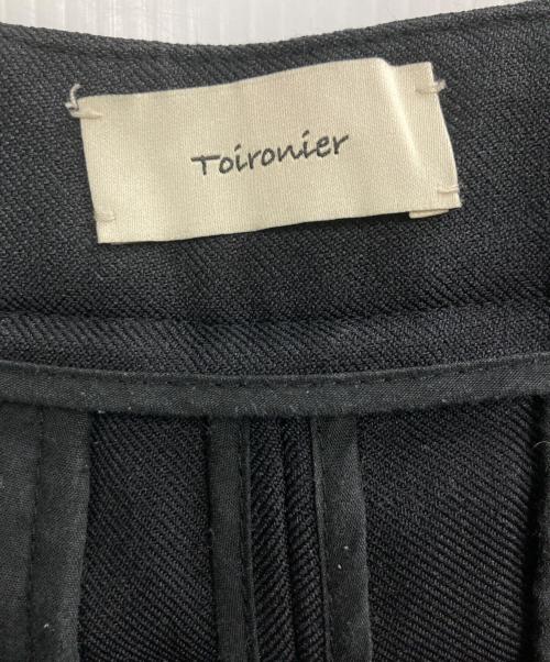 Toironier（トワロニエ）Toironier (トワロニエ) 2tuck Tapered Pants ブラック サイズ:1の古着・服飾アイテム