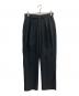 Toironier（トワロニエ）の古着「2tuck Tapered Pants」｜ブラック