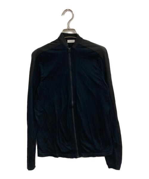 Calvin Klein（カルバンクライン）Calvin Klein (カルバンクライン) ジップブルゾン ネイビー サイズ:Mの古着・服飾アイテム