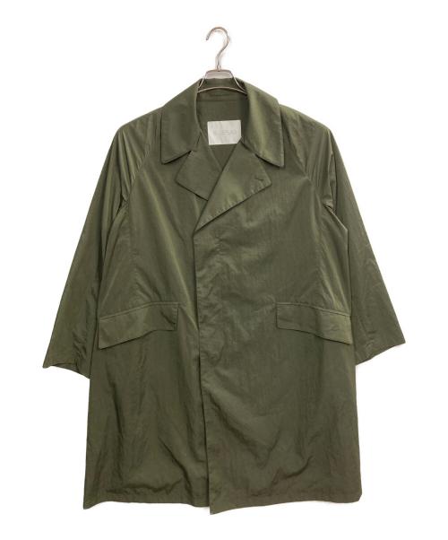 BLUEFLAG（ブルーフラッグ）BLUEFLAG (ブルーフラッグ) ナイロンコート オリーブ サイズ:Lの古着・服飾アイテム