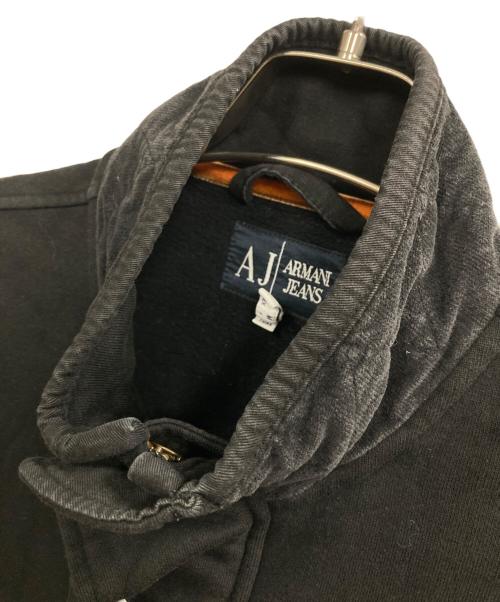 ARMANI JEANS（アルマーニジーンズ）ARMANI JEANS (アルマーニジーンズ) ハイネックスウェットブルゾン ブラック サイズ:Mの古着・服飾アイテム