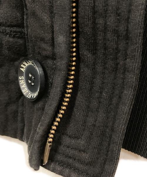 ARMANI JEANS（アルマーニジーンズ）ARMANI JEANS (アルマーニジーンズ) ハイネックスウェットブルゾン ブラック サイズ:Mの古着・服飾アイテム