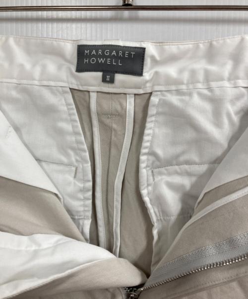 MARGARET HOWELL（マーガレットハウエル）MARGARET HOWELL (マーガレットハウエル) コットンツイルパンツ ベージュ サイズ:２の古着・服飾アイテム
