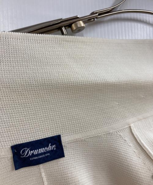 Drumohr（ドルモア）Drumohr (ドルモア) ニットダブルジャケット ホワイト サイズ:48の古着・服飾アイテム