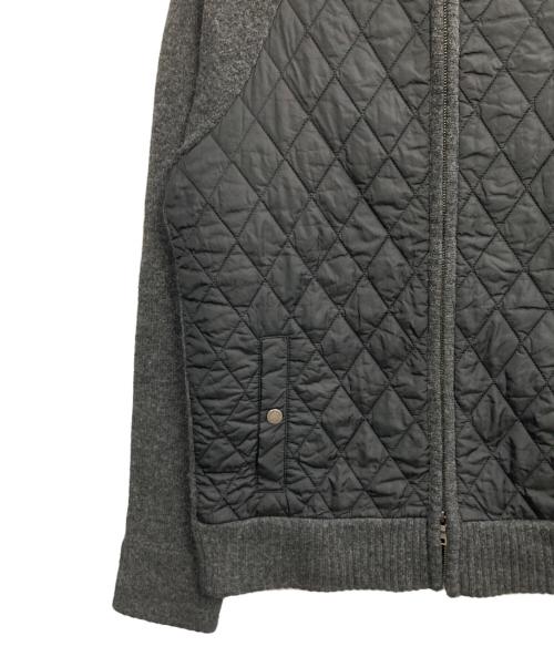 BURBERRY BLACK LABEL（バーバリーブラックレーベル）BURBERRY BLACK LABEL (バーバリーブラックレーベル) 切替ニットジャケット グレー サイズ:3の古着・服飾アイテム