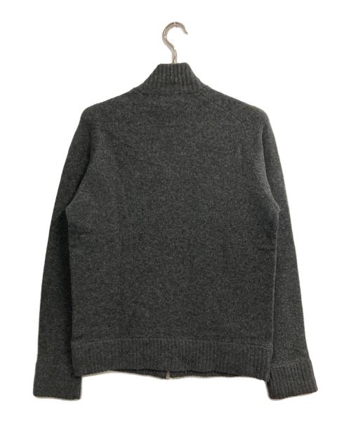 BURBERRY BLACK LABEL（バーバリーブラックレーベル）BURBERRY BLACK LABEL (バーバリーブラックレーベル) 切替ニットジャケット グレー サイズ:3の古着・服飾アイテム