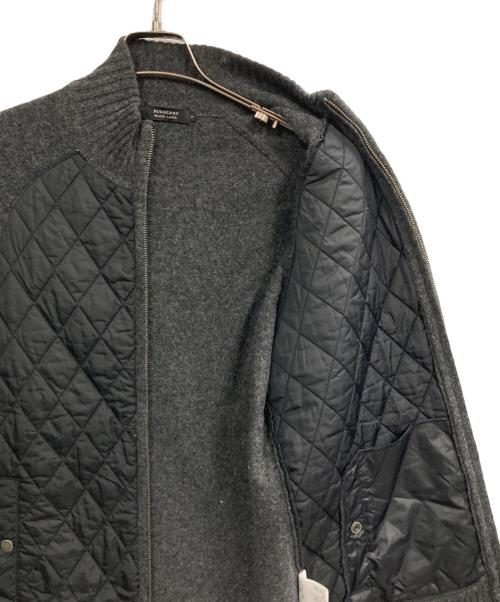 BURBERRY BLACK LABEL（バーバリーブラックレーベル）BURBERRY BLACK LABEL (バーバリーブラックレーベル) 切替ニットジャケット グレー サイズ:3の古着・服飾アイテム