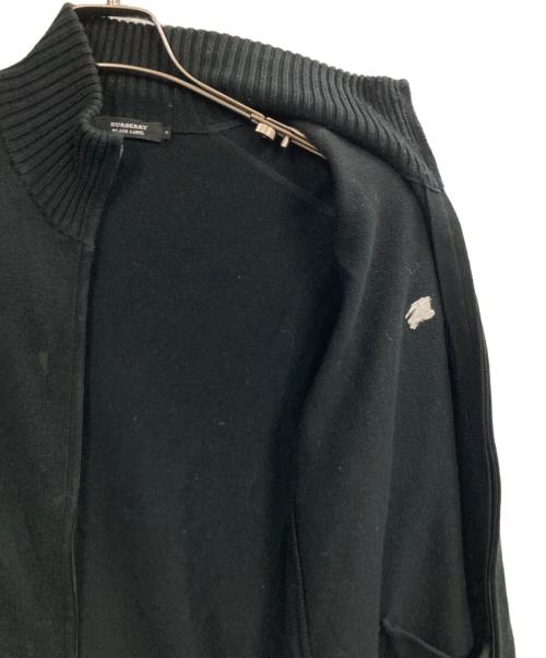 BURBERRY BLACK LABEL（バーバリーブラックレーベル）BURBERRY BLACK LABEL (バーバリーブラックレーベル) ニットジャケット ブラック サイズ:3の古着・服飾アイテム