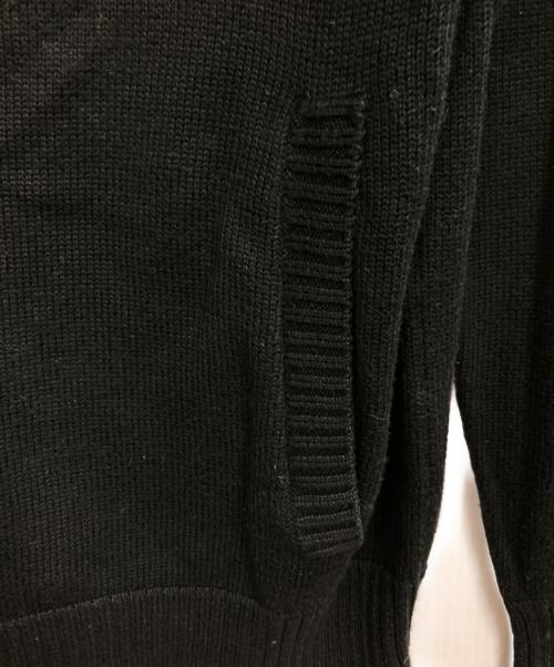 BURBERRY BLACK LABEL（バーバリーブラックレーベル）BURBERRY BLACK LABEL (バーバリーブラックレーベル) ニットジャケット ブラック サイズ:3の古着・服飾アイテム