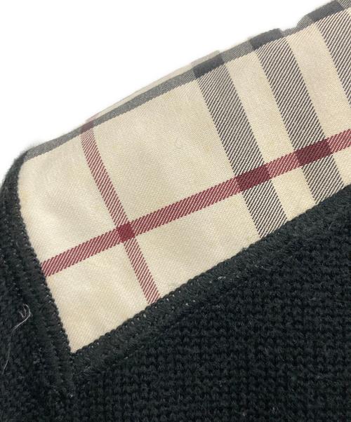BURBERRY BLACK LABEL（バーバリーブラックレーベル）BURBERRY BLACK LABEL (バーバリーブラックレーベル) ニットジャケット ブラック サイズ:3の古着・服飾アイテム