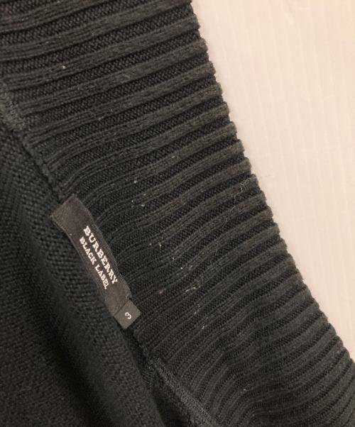 BURBERRY BLACK LABEL（バーバリーブラックレーベル）BURBERRY BLACK LABEL (バーバリーブラックレーベル) ニットジャケット ブラック サイズ:3の古着・服飾アイテム