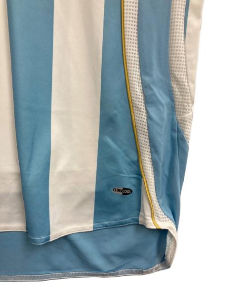 adidas（アディダス）adidas (アディダス) アルゼンチン代表ゲームシャツ スカイブルー×ホワイト サイズ:Ｍの古着・服飾アイテム