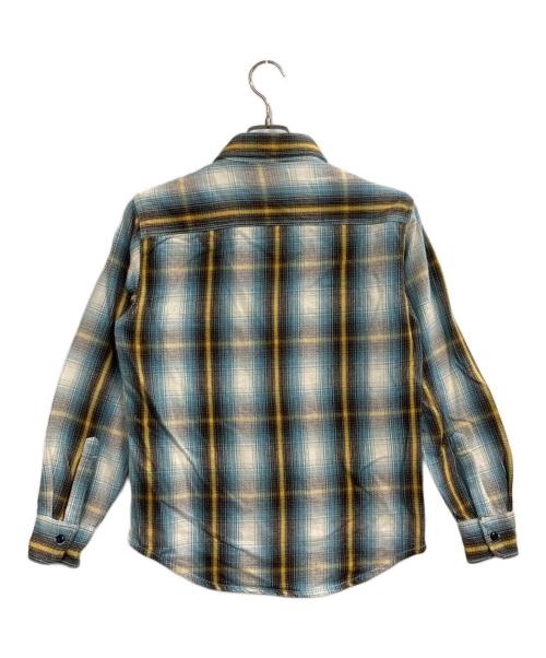 BIG MIKE（ビックマイク）BIG MIKE (ビックマイク) チェックヘビーフランネルシャツ ブルー サイズ:Sの古着・服飾アイテム