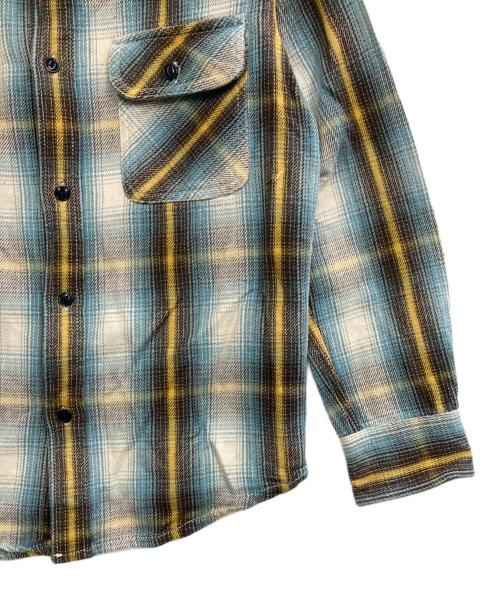 BIG MIKE（ビックマイク）BIG MIKE (ビックマイク) チェックヘビーフランネルシャツ ブルー サイズ:Sの古着・服飾アイテム