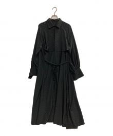 IENA（イエナ）の古着「ドットサッシュワンピース」｜ブラック