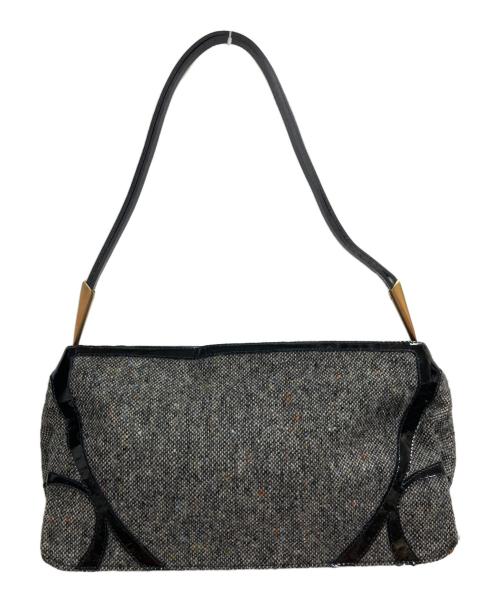 BOTTEGA VENETA（ボッテガベネタ）BOTTEGA VENETA (ボッテガベネタ) ツイードハンドバッグ グレーの古着・服飾アイテム