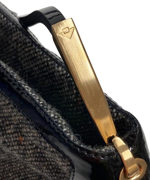 BOTTEGA VENETA（ボッテガベネタ）BOTTEGA VENETA (ボッテガベネタ) ツイードハンドバッグ グレーの古着・服飾アイテム