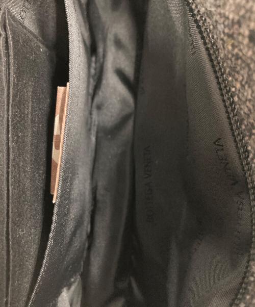 BOTTEGA VENETA（ボッテガベネタ）BOTTEGA VENETA (ボッテガベネタ) ツイードハンドバッグ グレーの古着・服飾アイテム