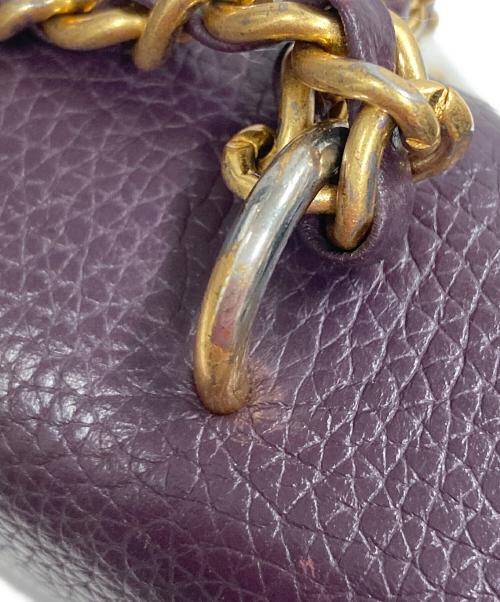 TORY BURCH（トリーバーチ）TORY BURCH (トリーバーチ) チェーンショルダーバッグ パープルの古着・服飾アイテム