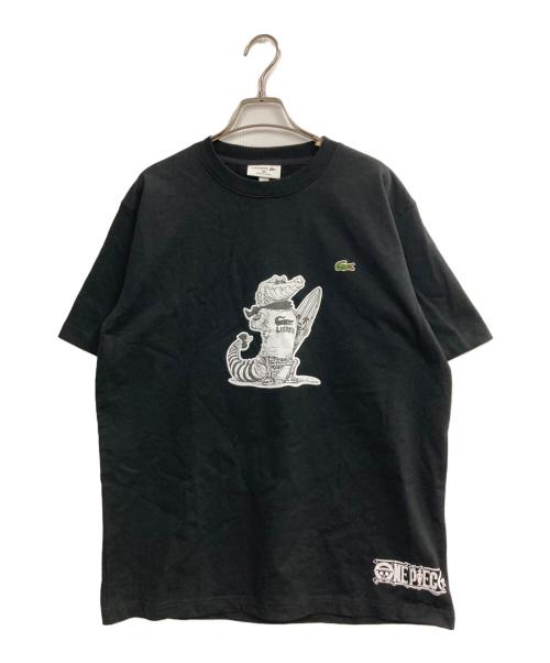 LACOSTE（ラコステ）LACOSTE (ラコステ) ONE PIECE (ワンピース) ワニロゴ刺繍Tシャツ ブラック サイズ:Mの古着・服飾アイテム