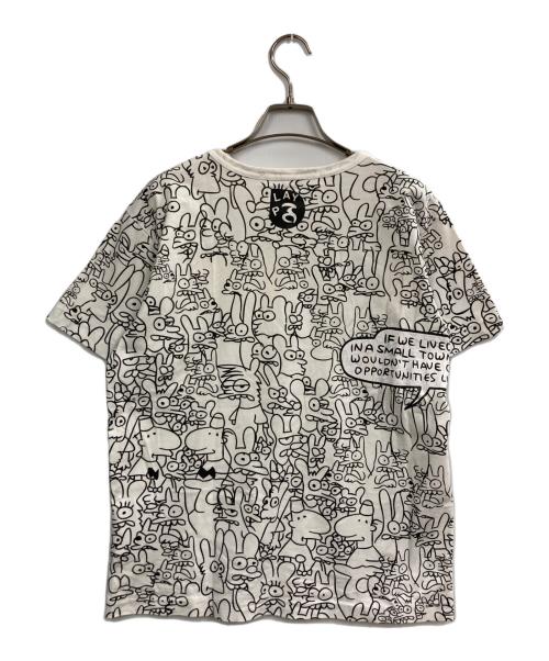 PLAY COMME des GARCONS（プレイコムデギャルソン）PLAY COMME des GARCONS (プレイコムデギャルソン) Matt Groening (マット・グレイニング) プリントTシャツ ホワイト サイズ:Mの古着・服飾アイテム