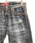中古・古着 JUNYA WATANABE COMME des GARCONS ((ジュンヤワタナベ コムデギャルソン) LEVI'S (リーバイス) コットンリネン 転写パンツ インディゴ サイズ:L：13000円