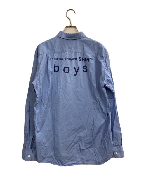 COMME des GARCONS SHIRT（コムデギャルソンシャツ）COMME des GARCONS SHIRT (コムデギャルソンシャツ) 19SSバックプリントシャツ ブルー サイズ:Xの古着・服飾アイテム