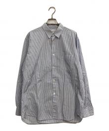 COMME des GARCONS SHIRT（コムデギャルソンシャツ）の古着「Romain Eugene Campens バックプリントシャツ」｜ブルー