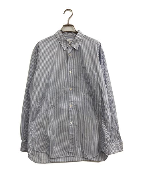 COMME des GARCONS SHIRT（コムデギャルソンシャツ）COMME des GARCONS SHIRT (コムデギャルソンシャツ) Romain Eugene Campens バックプリントシャツ ブルー サイズ:Mの古着・服飾アイテム