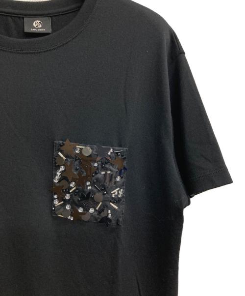 PAUL SMITH（ポールスミス）Paul Smith (ポールスミス) ビジューポケットTシャツ ブラック サイズ:Mの古着・服飾アイテム
