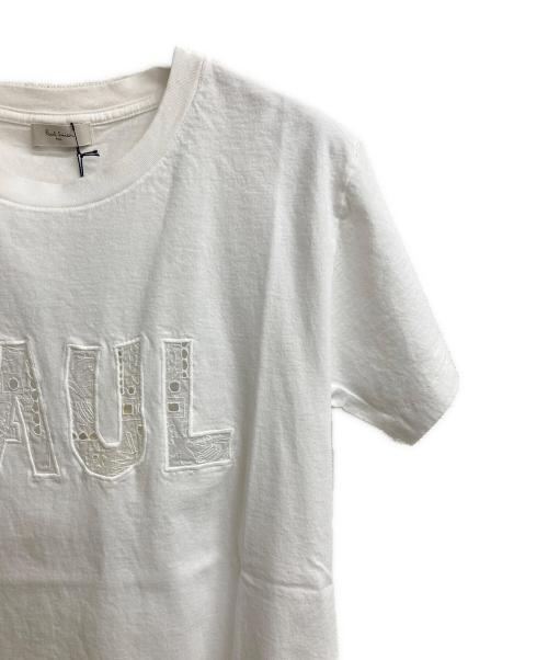 PAUL SMITH（ポールスミス）Paul Smith (ポールスミス) レースロゴTシャツ ホワイト サイズ:Mの古着・服飾アイテム