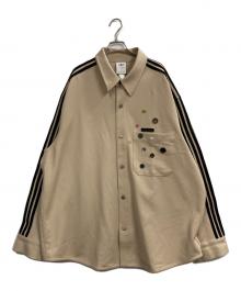 adidas×song for the mute（アディダス×ソングフォーザミュート）の古着「ボタンディテールシャツ」｜ベージュ