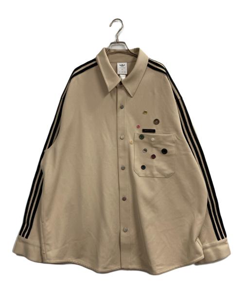 adidas（アディダス）adidas (アディダス) Song for the Mute (ソングフォーザミュート) ボタンディテールシャツ ベージュ サイズ:3XLの古着・服飾アイテム