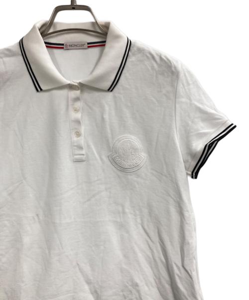 MONCLER（モンクレール）MONCLER (モンクレール) MAGLIA POLO MANICA CORTA ホワイト サイズ:Lの古着・服飾アイテム