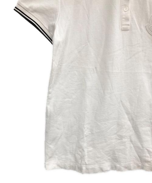 MONCLER（モンクレール）MONCLER (モンクレール) MAGLIA POLO MANICA CORTA ホワイト サイズ:Lの古着・服飾アイテム