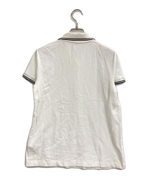 MONCLER（モンクレール）MONCLER (モンクレール) MAGLIA POLO MANICA CORTA ホワイト サイズ:Lの古着・服飾アイテム
