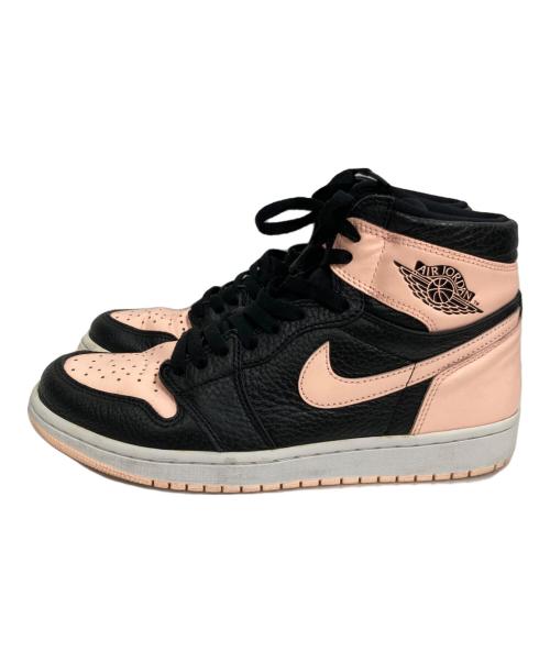 NIKE（ナイキ）NIKE (ナイキ) AIR JORDAN1 RETRO HIGH OG ピンク×ブラック サイズ:27の古着・服飾アイテム